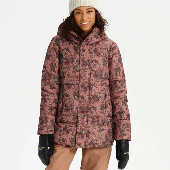 Burton Floral Women's Jacket - Pink and Black - Picture 4 of 7